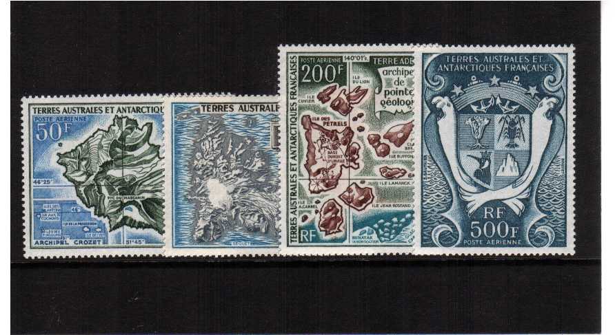 maps set of 4 superb unmounted mint