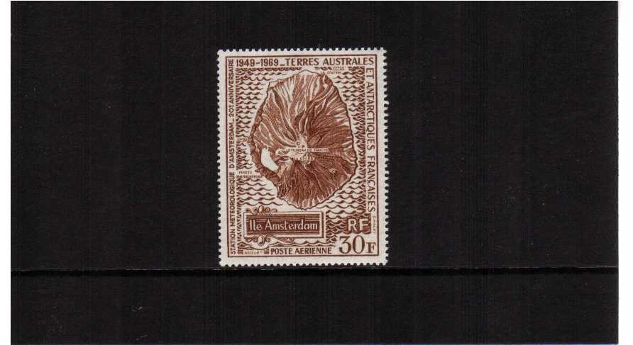 30F Map single superb unmounted mint
