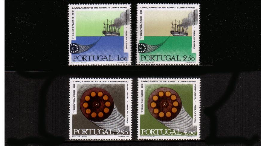 Portugal-England Submarine Telegraph Cable<br/>A superb unmounted mint set of four. SG Cat 8.25
