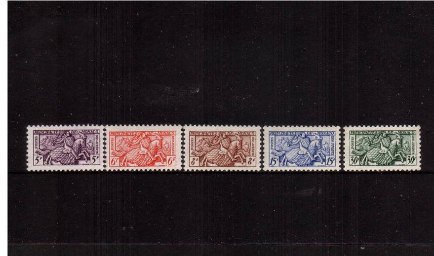 The Seal of Prince Ranier III - 2nd Series<br/>
A superb unmounted mint set of five. SG Cat 85