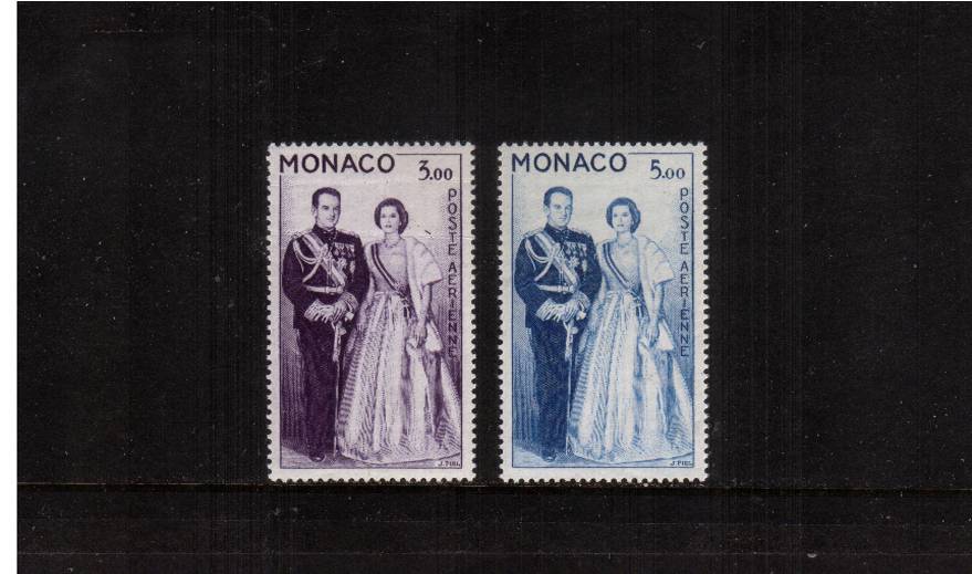 Prince Ranier and Princess Grace<br/>
A superb unmounted mint set of two. SG Cat 140.00