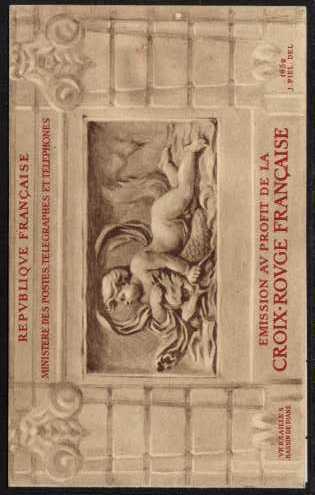 Red Cross Booklet - Scupture from Basin of Diana. SG Cat �250