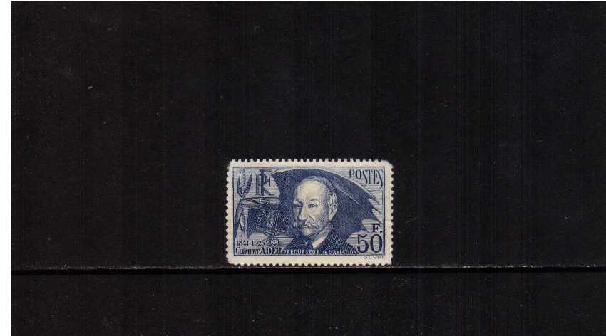Clement Ader - Air Pioneer Unused, single with no gum and with defects as can be seen from scan. SG Cat �90