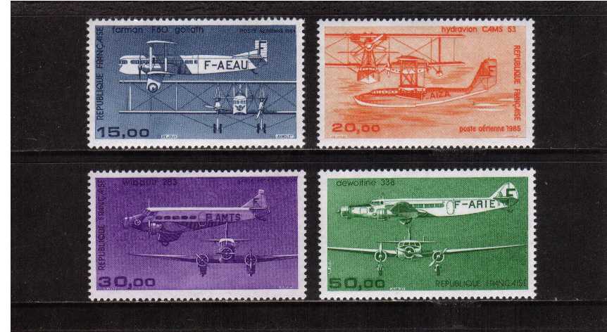 Aircraft High Values definitive set of four superb unmounted mint