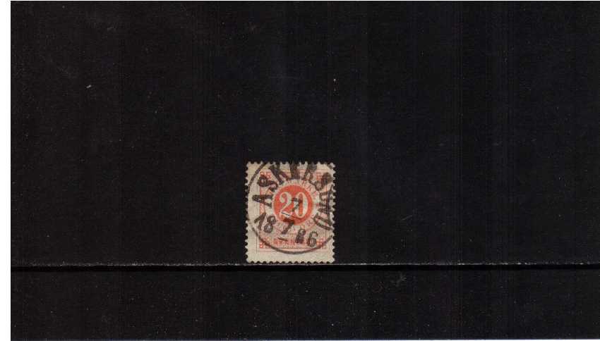 20o Vermilion - Perforation 13 - superb fine used