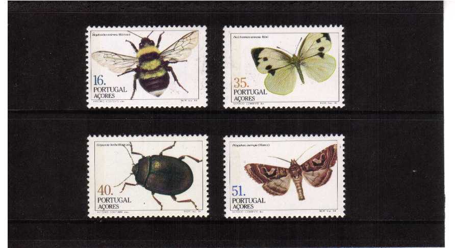 Insects (1st series) set of four superb unmounted mint