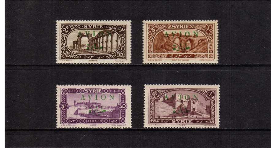 Airmail overprint set of four lightly mounted mint