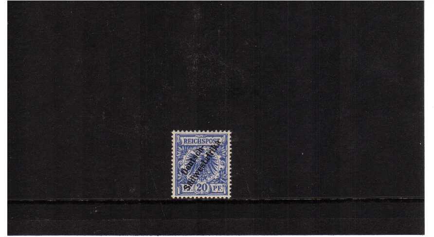 20pf Ultramarine lightly mounted mint