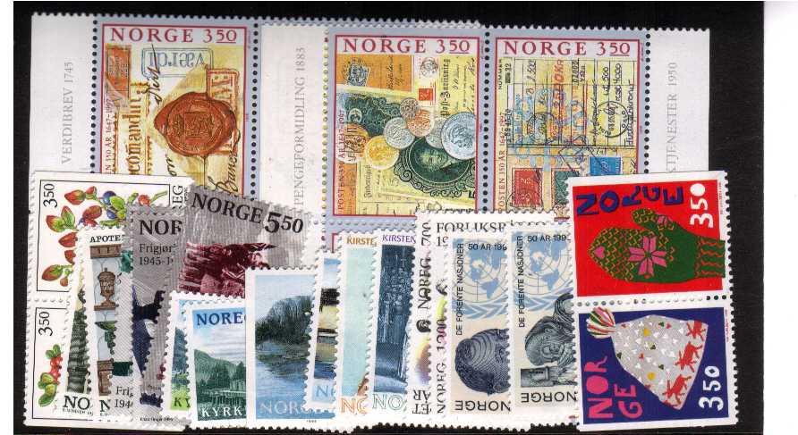 1995 Complete Year set of 27 stamps superb unmounted mint SG Cat �27++