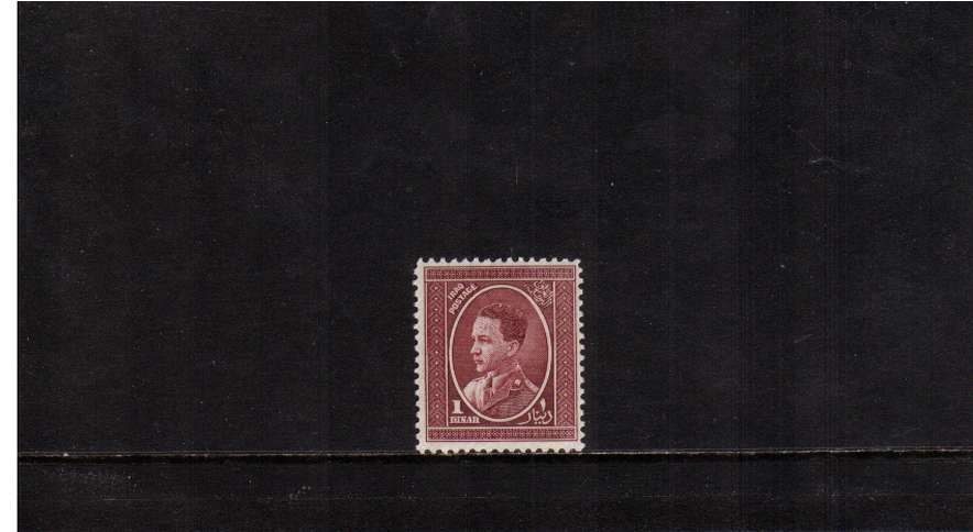 1d Claret definitive top value  superb unmounted mint