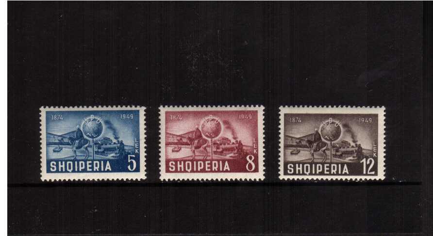 75th anniversary of Universal Postal Union set of three superb unmounted mint SG Cat �16.75