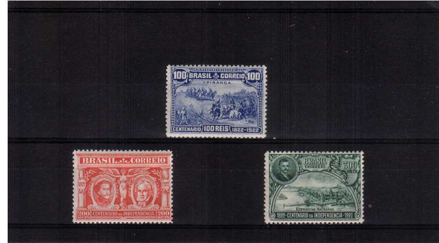 Independence Centenary set of three