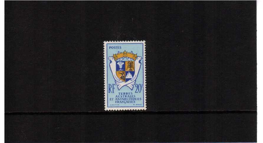 Territorial arms single superb unmounted mint