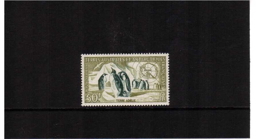 emperor penguins single superb very lightly mounted mint