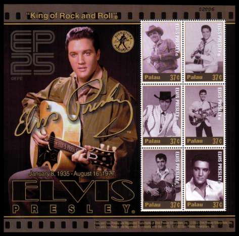 25th Death Anniversary of Elvis Presley minisheet of six superb unmounted mint.