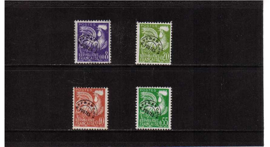 precancelled set of four with no gum, thus used! SG Cat �22