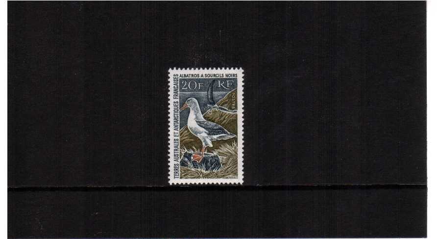 Black-Browed Albatross single in superb unmounted mint condition. The rarest stamp of French Antarctic Territory! SG Cat �400