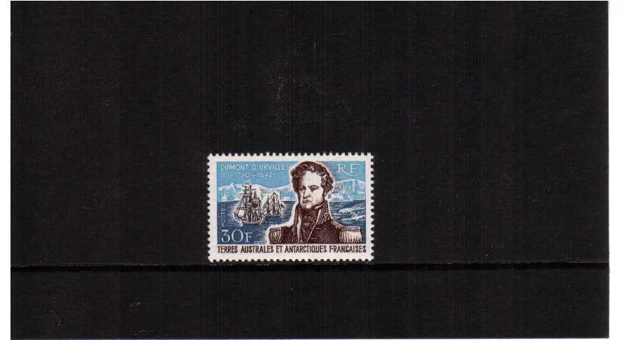 Dumont D'urville single superb unmounted mint