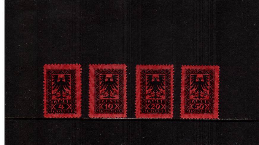 The POSTAGE DUE set of four superb very, very lightly mounted mint.