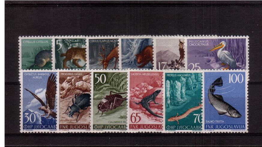 Animals<br/>A superb unmounted mint set of twelve.<br/>A famous set! SG Car 160.00