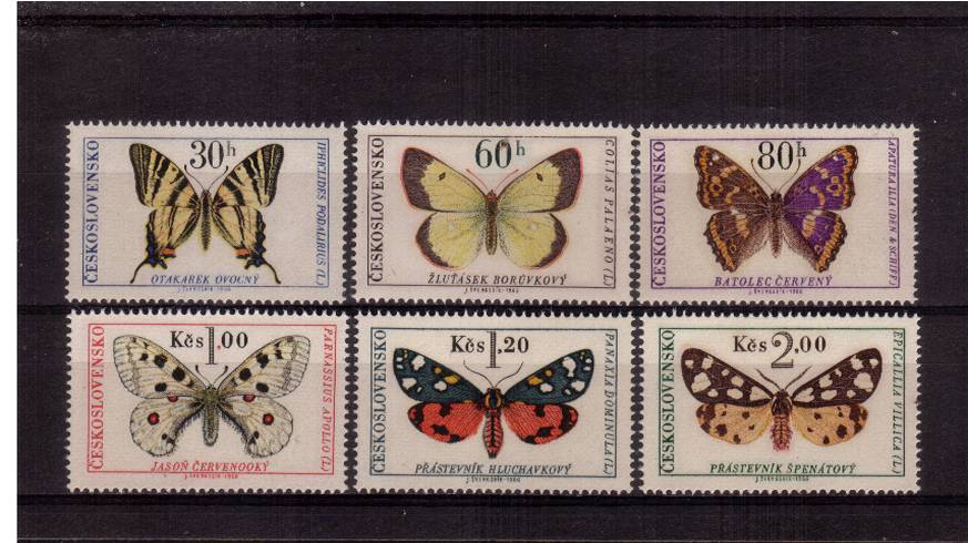 Butterflies and Moths<br/>
A superb unmountd mint set of six<br/>
SG Cat �.00