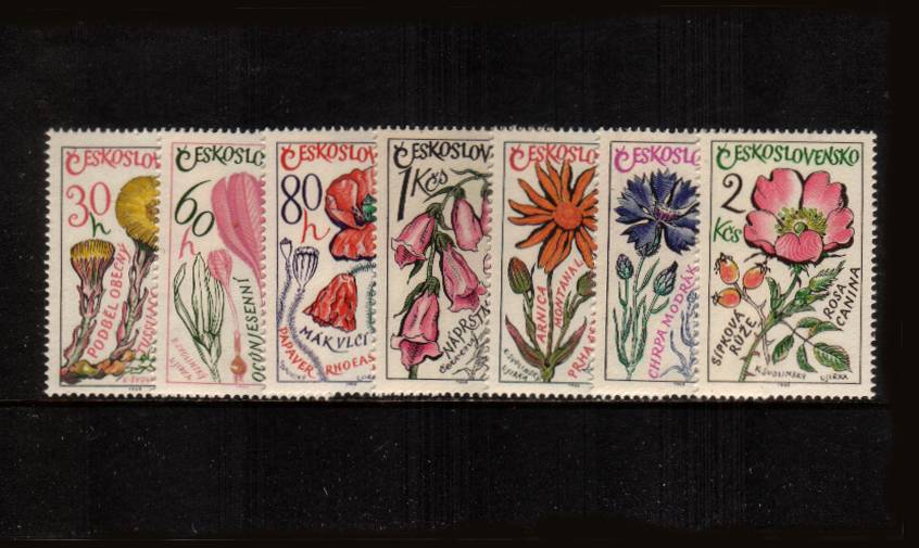 Medicinal Plants<br/>
A superb unmounted mint set of seven.<br/>
SG Cat 21.00