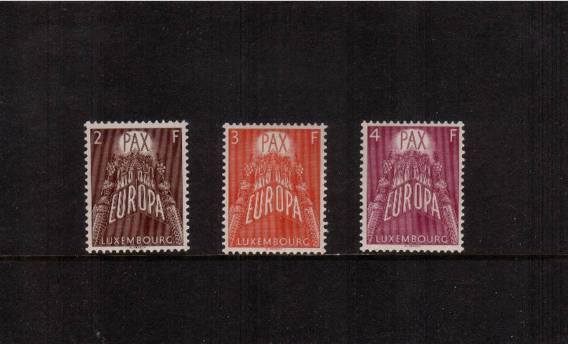 The EUROPA set of three superb unmounted mint. SG Cat 275<br/><b>QUQ</b>