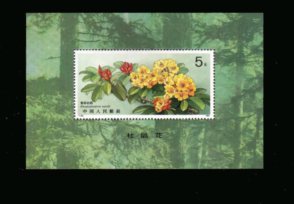 Rhododendrons
<br/>minisheet superb unmounted mint.