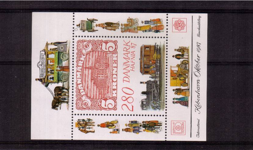 Hafnia 87 International Stamp Exhibition - 4th Issue<br/>
 A superb unmounted mint minisheet