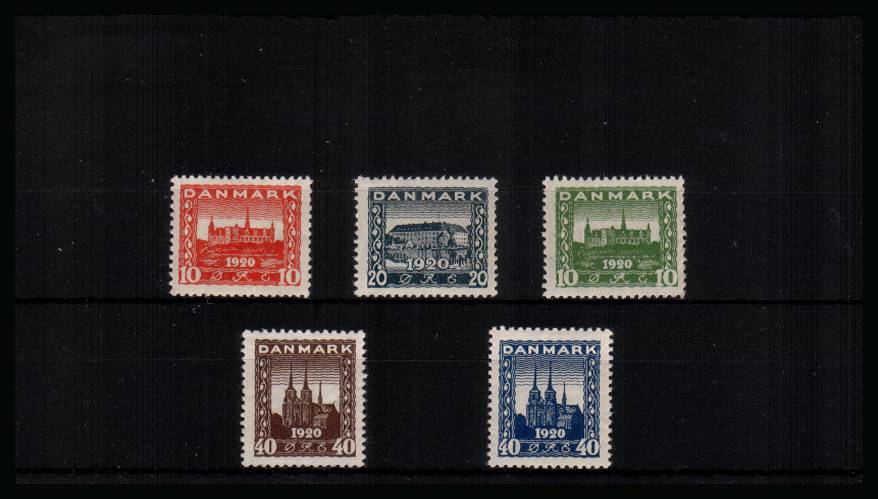 Recovery of Northern Schleswig<br/>
A superb unmounted mint bright and fresh set of five
