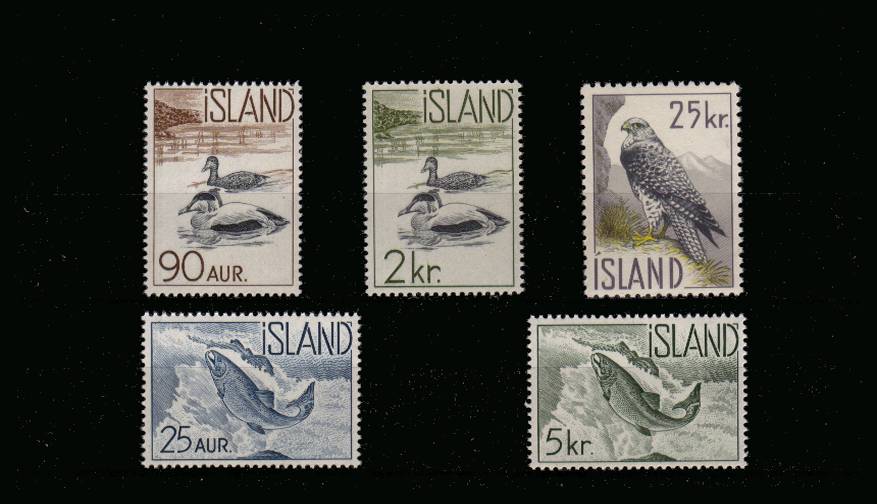 The Birds and Fish set of five superb unmounted mint. SG Cat 26