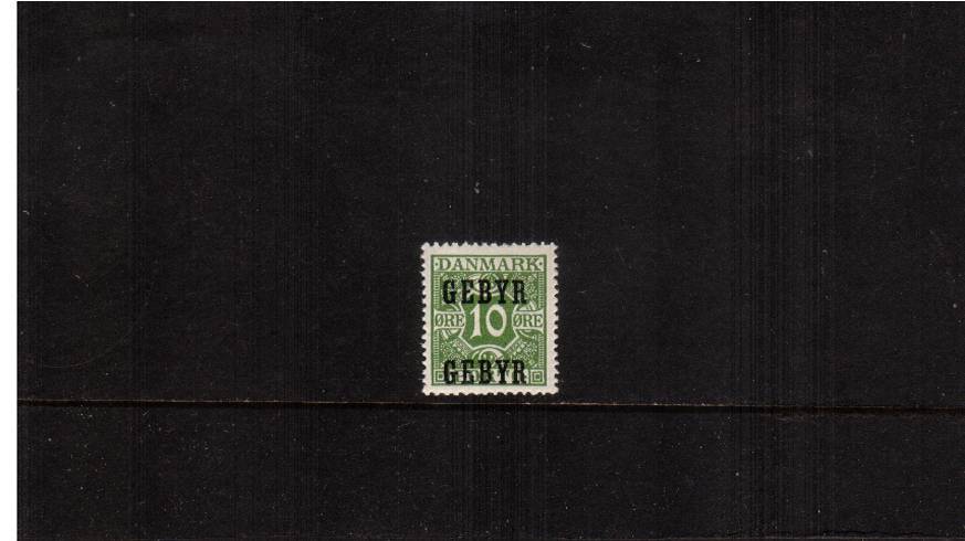 10or Green overprinted GEBYR GEBYR
<br/>A superb unmounted mint single.