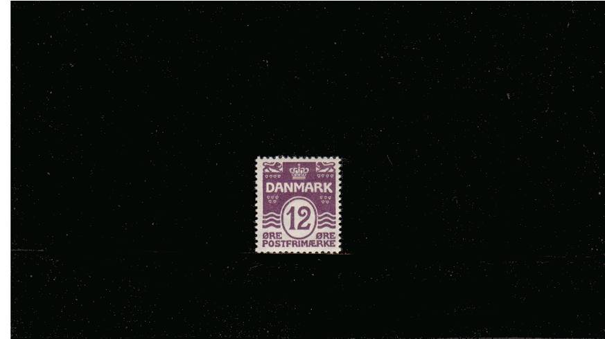 12or Lilac - Watermark Multiple Crosses - Perforation 14x14
<br/>A fine very, verly light mounted mint single with a trace of a hinge.