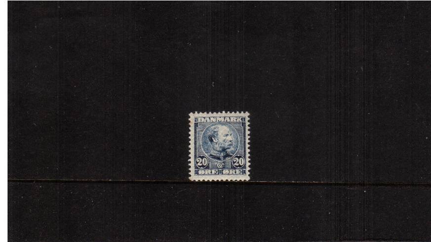 20or Blue (light) King Christian IX - Background Horizontal lines
<br/>A superb unmounted mint single.