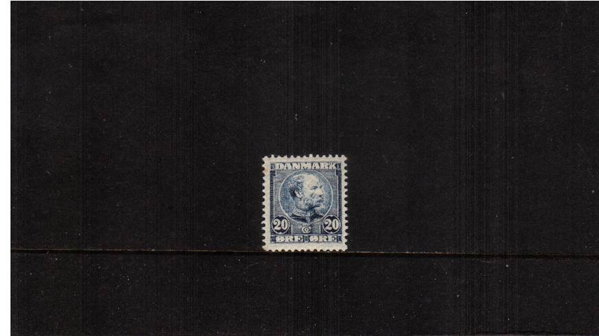 20or Blue (light) King Christian IX - Background Horizontal lines
<br/>A superb unmounted mint single.