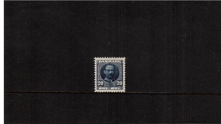 20or Deep Blue - King Frederik VIII 
<br/>A superb unmounted mint single.