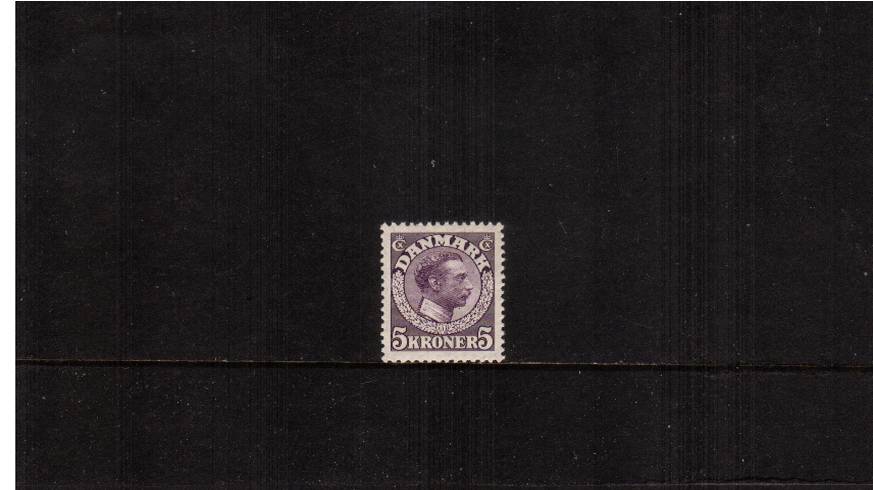 5K Violet - King Christian X<br/>
A superb unmounted mint single.