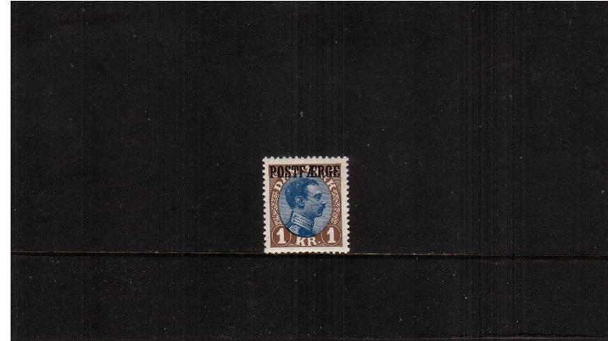 1K Blue and Brown
<br/>A superb unmounted mint single.