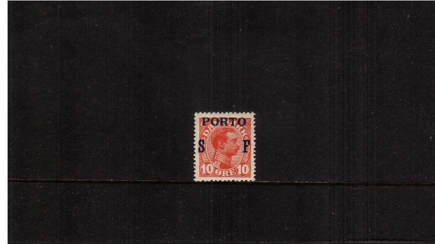 The 10or Military Frank stamp overprinted PORTO<br/>
A superb unmounted mint single