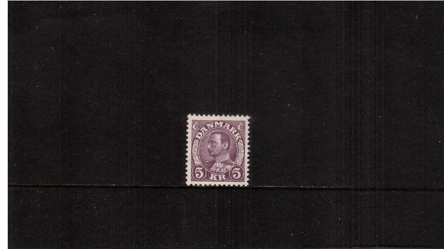 5k Violet ''King Christian X'' definitive single<br/>
A superb unmounted mint single