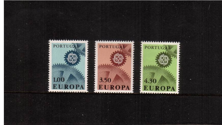 EUROPA - ''Cogwheels''<br/>A superb unmounted mint set of three. SG Cat 30