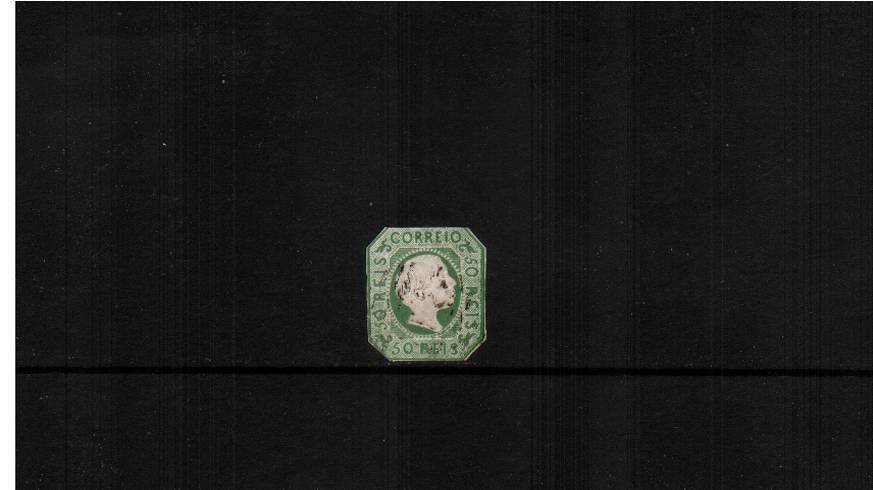 50r Yellow-Green<br/>
A lightly used cut round single. SG Cat £110