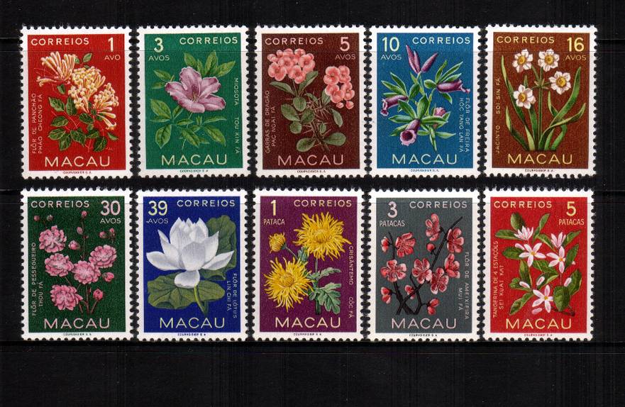 Ingigenous Flowers <br/>
A superb unmounted mint set of ten. SG Cat 90