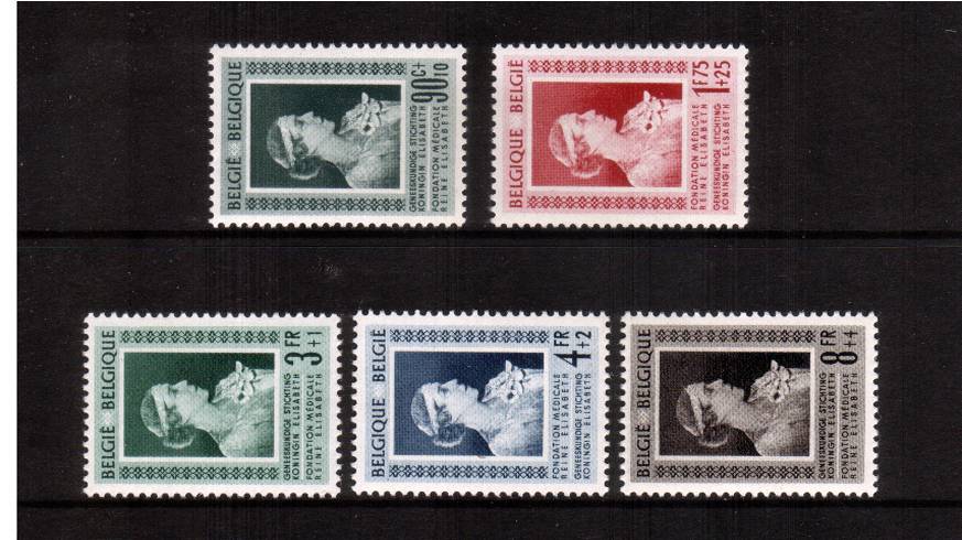 Queen Elisabbeth Medical Foundation Fund<br/>
A superb unmounted mint set of five. SG Cat 150
<br/><b>QAQ</b>