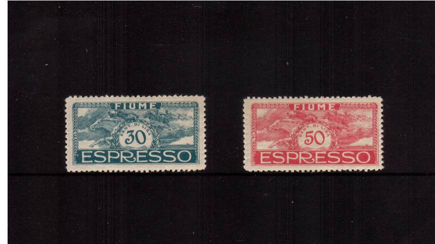 The EXPRESS LETTER set of two superb unmounted mint. Rare!
<br/><b>QAQ</b>
