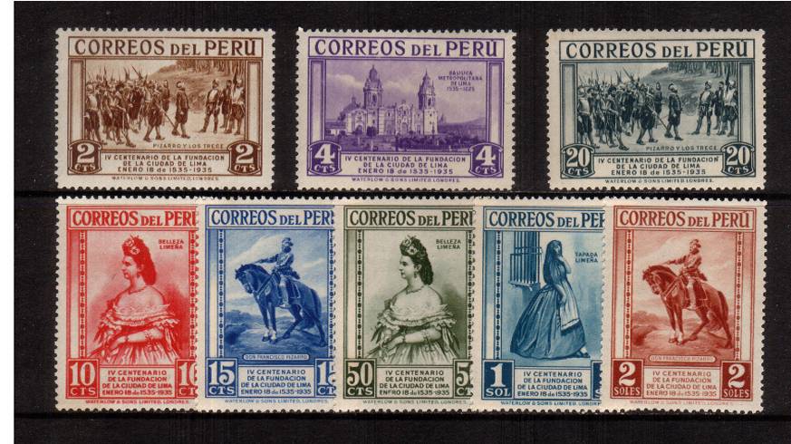 400th Anniversary of Lima<br/>A superb unmounted mint set of eight.
<br/><b>QAQ</b>