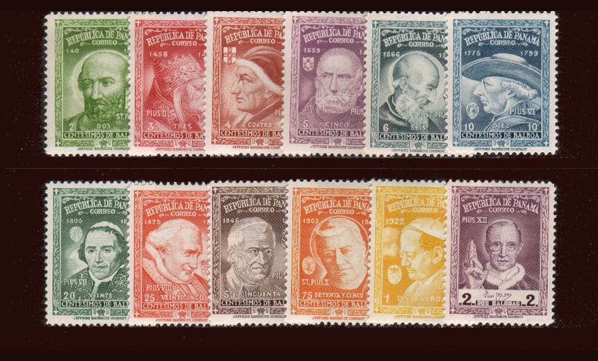 Popes Named Pius<br/>
A superb unmounted mint set of twelve<br/>
The set is unlisted by SG but is listed by MICHEL hence MICHEL catalogue numbers<br/><b>QAQ</b>