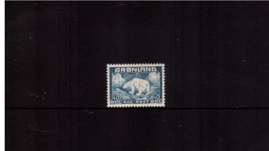 40o Blue - Polar Bear odd value<br/>
A superb unmounted mint single 
<br/><b>QAQ</b>