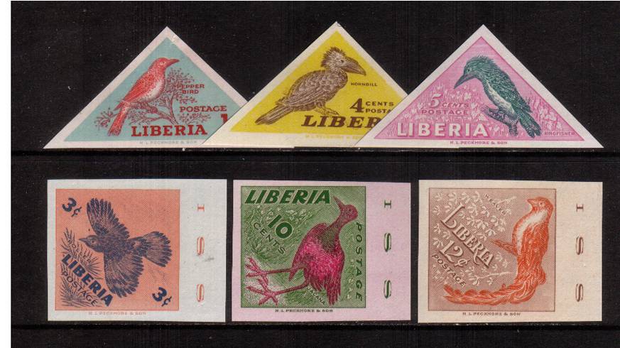 Birds set of six superb unmounted mint.<br/>Unlisted but footnoted in SG
<br/><b>QAQ</b>