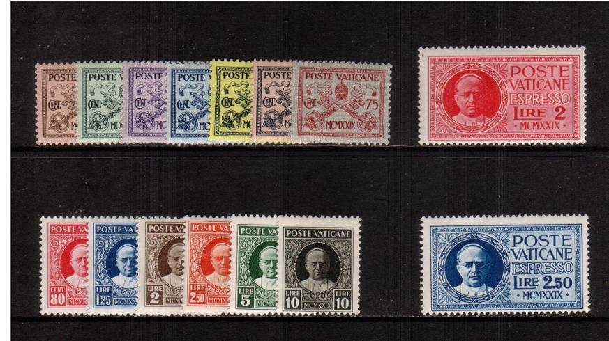The first definitive set superb unmounted mint with the 10L being lightly mounted.<br/> SG Cat 120
